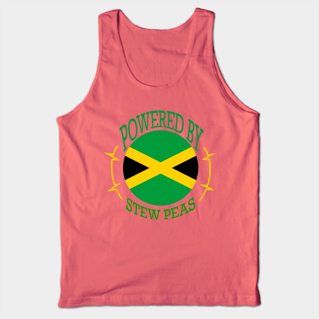 Powered by Jamaican Stew Peas Tank Top by Kangavark